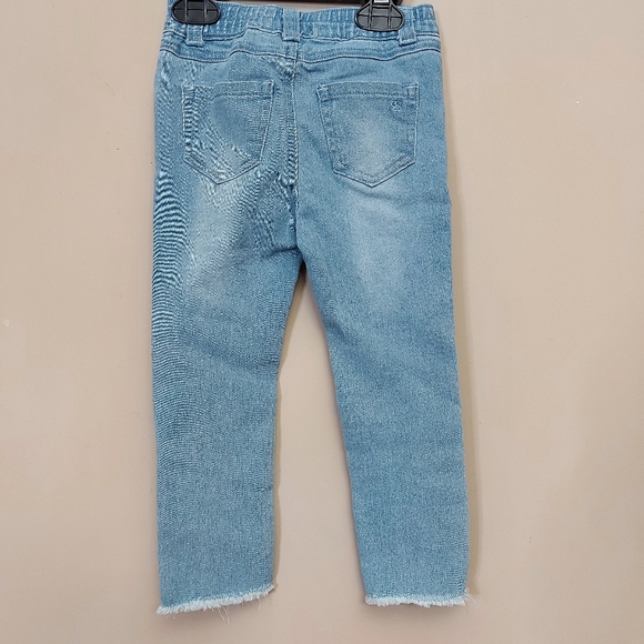 Jessica Simpson skinny leg light wash undone hem 18 month jeans - Picture 4 of 7